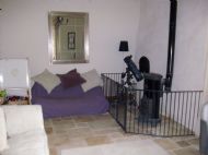 Lounge with wood burner